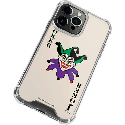 DC Comics The Joker Calling Card iPhone 14 Pro Clear Case